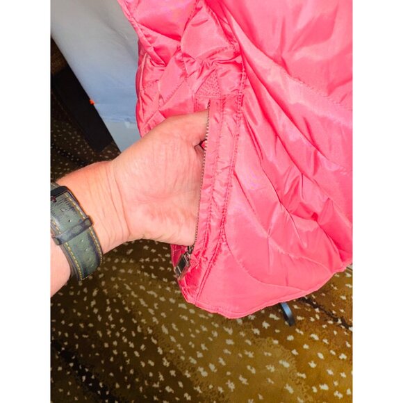 Powder River Outfitters Womens Quilted Pink Vest L Polyester Nylon Down Feather - Picture 9 of 12